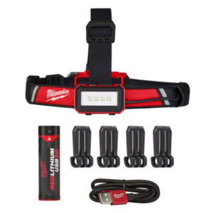 600 Lumens LED USB Rechargeable Low-Profile Hard Hat Headlamp
