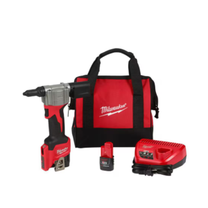 M12 12-Volt Lithium-Ion Cordless Rivet Tool Kit with (2) 1.5Ah Batteries and Cha