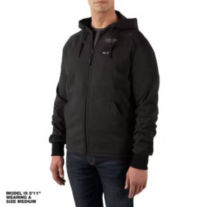 Men's X-Large M12 12-Volt Lithium-Ion Cordless Black Heated Jacket Hoodie Kit wi