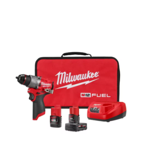 M12 FUEL 12V Lithium-Ion Brushless Cordless 1/2 in. Hammer Drill Kit with 4.0 Ah