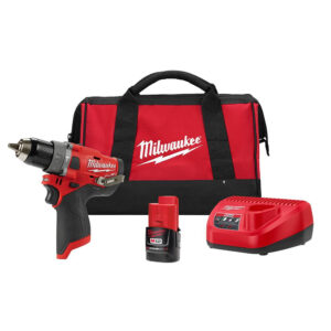 M12 FUEL 12-Volt Lithium-Ion Brushless Cordless 1/2 in. Hammer Drill Kit with 2.