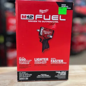 Milwaukee M12 FUEL 12V Lithium-Ion Brushless Cordless Stubby 1/2 in. Impact Wre