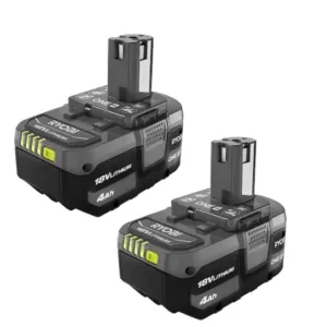 ONE+ 18V Lithium-Ion 4.0 Ah Battery (2-Pack)