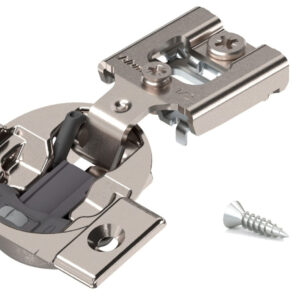 Blum 1/2-in Overlay 105-Degree Opening Nickel Soft Close Concealed Cabinet Hing