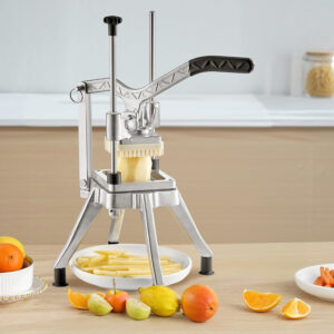 VEVOR Commercial Vegetable Chopper w/ 4 Replacement Blades, Stainless Steel Fre