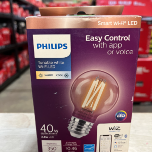 Philips 40W Eq G16.5 Smart WiFi Vintage Edison LED
