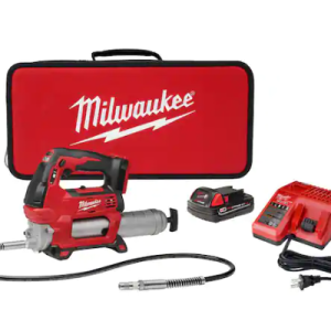 M18 18V Lithium-Ion Cordless Grease Gun 2-Speed with (1) 1.5Ah Batteries, Charge