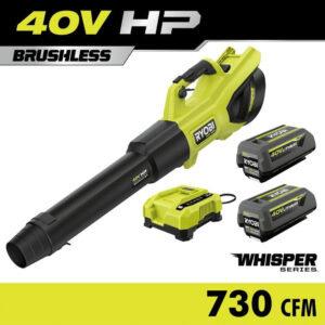 RYOBI 40V HP Brushless Whisper Series 190 MPH 730 CFM Cordless Battery Jet Fan