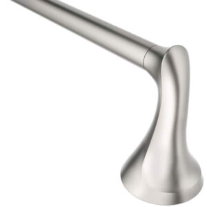 MOEN Darcy 18 in. Towel Bar with Press and Mark in Brushed Nickel
