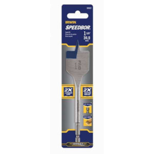 Irwin Spade Bit, 1 3/8 In D, 6 In L, I/4 Shank