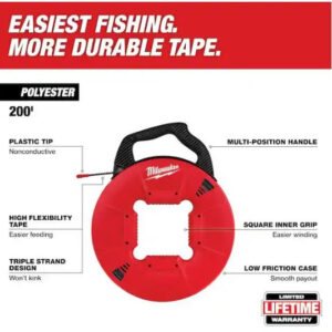 200 ft. Polyester Fish Tape with Non-Conductive Tip