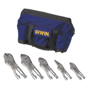 Irwin Locking Pliers Kit Bag Set 5-Piece