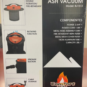 Comfortbilt BJ1513 Black Metal Ash Vacuum