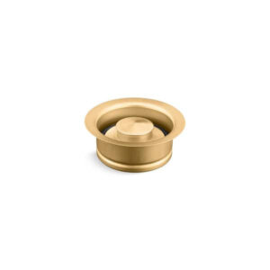 KOHLER Disposal Flange with Stopper in Vibrant Brushed Moderne Brass 11352-2MB