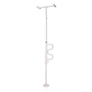 Stander Wonder Pole, Adjustable 84 in. to 120 in. Curved Grab Bar, Tension  Mou