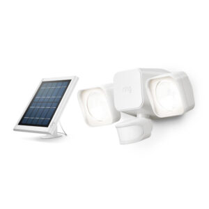 Ring Smart Lighting White Motion Activated Solar Outdoor Integrated LED Flood L