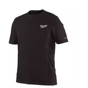 Men's WORKSKIN Large Black Lightweight Performance Short-Sleeve T-Shirt