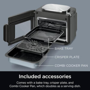 NINJA Combi All-in-1 6 Qt. Stainless Steel Electric Multi-Cooker Oven, Air Frye