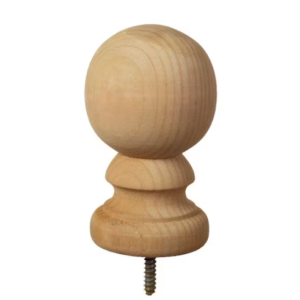 Prowood 4 in. x 4 in. Pressure-Treated Unfinished Pine Ball Top Finial