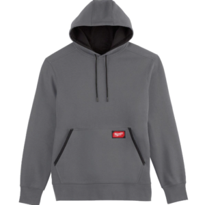 Men's X-Large Gray Midweight Cotton/Polyester Long-Sleeve Pullover Hoodie