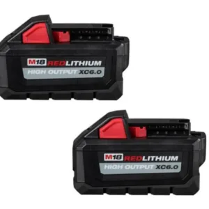 M18 18-Volt Lithium-Ion High Output 6.0Ah Battery Pack (2-Pack)