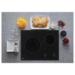 GE 21 in. 2 Burner Element Radiant Electric Cooktop in Black