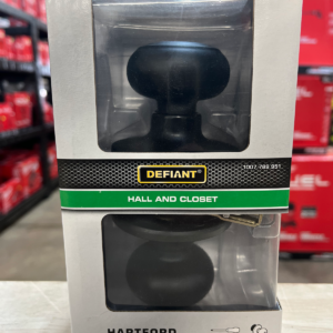 Defiant Hartford Matte Black Door Knob