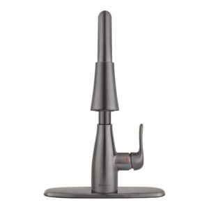 Glacier Bay McKenna Single-Handle Pull-Down Sprayer Kitchen Faucet in Black Sta