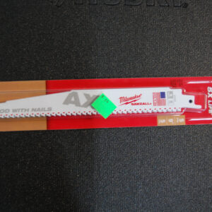 Milwaukee 9in 5TPI AX Nail-Embedded Wood Cutting SAWZALL Reciprocating Saw Blad