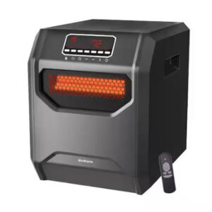 WeWarm Electric 6 Element Infrared Space Heater Black Plastic