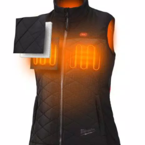 Women's Large M12 12-Volt Lithium-Ion Cordless AXIS Black Heated Quilted Vest