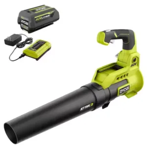 40V 110 MPH 525 CFM Cordless Battery Variable-Speed Jet Fan Leaf Blower Kit