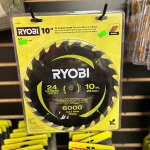RYOBI 10 in. 24 Carbide Teeth Thin Kerf Miter Saw Blade