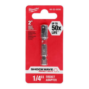 Milwaukee SHOCKWAVE Impact Duty 1/4 in. x 1/4 in. Alloy Steel Square Socket Ada
