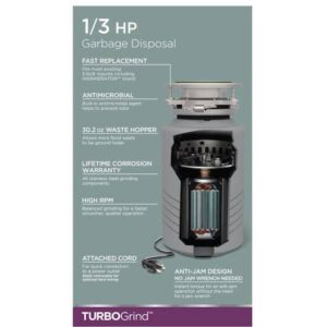 Glacier Bay TurboGrind 1/3 hp Garbage Disposal