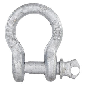 Blue Hawk 1/4 in anchor shackle in galvanized
