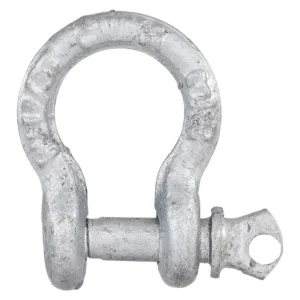 Blue Hawk 1/4 in anchor shackle in galvanized