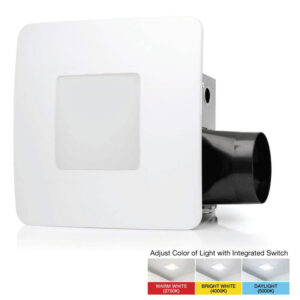 ReVent 80 CFM Ceiling/Wall Mount Easy Roomside Installation Bathroom/Bath Exhau