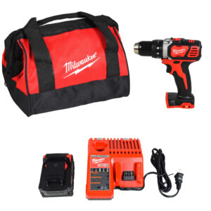 Milwaukee 2606-21P M18 18V Lithium-Ion Cordless 1/2" Drill Driver Kit 3.0 AH