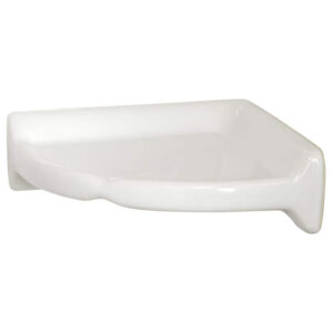 Daltile Restore 8.5 in. W Ceramic Wall Mounted Corner Shower Shelf Tile in Whit