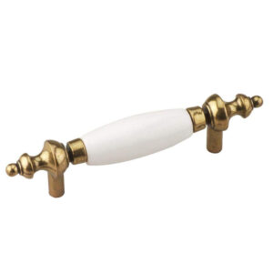 Richelieu Hardware Cherbourg Collection 3 in. (76 mm) Traditional White and Ant