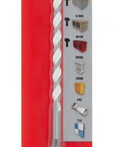 1/4 in. x 4 in. x 6 in. SHOCKWAVE Carbide Multi-Material Drill Bit