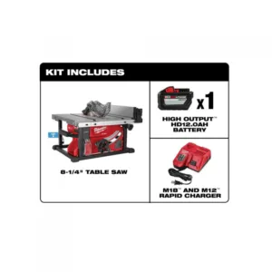 M18 FUEL ONE-KEY 18-Volt Lithium-Ion Brushless Cordless 8-1/4 in. Table Saw Kit