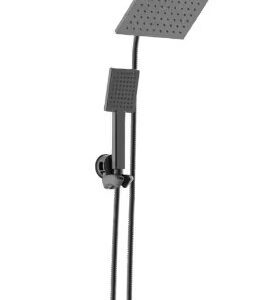 Modern 1-Spray 7.9 in. Dual Tub Wall Mount Fixed and Handheld Shower Heads 1.8 G