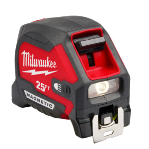 25 ft. x 1-1/16 in. Compact Wide Blade Tape Measure with LED