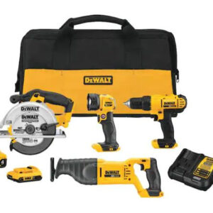 20-Volt MAX Cordless Combo Kit (4-Tool) with (1) 20-Volt 4.0Ah Battery, (1) 20-V