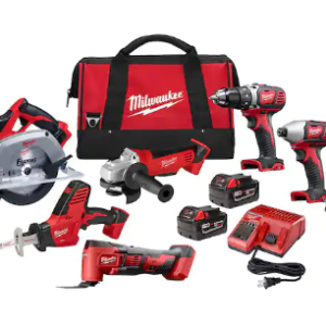 M18 18V Lithium-Ion Cordless Combo Tool Kit (7-Tool) with Two 3.0 Ah Batteries,
