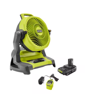 ONE+ 18V Cordless 7-1/2 in. Bucket Top Misting Fan Kit with 1.5 Ah Battery and C