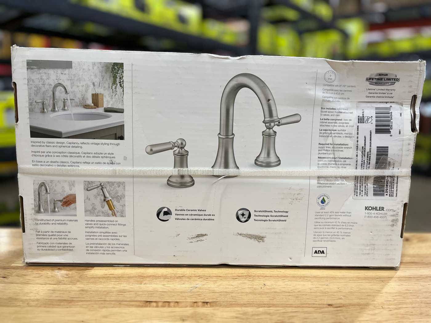 KOHLER Capilano 8 in. Widespread 2-Handle Bathroom Faucet in Vibrant Brushed Ni