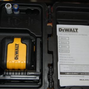 40 ft. Red Self-Leveling Cross Line Laser Level with (2) AA Batteries & Case
